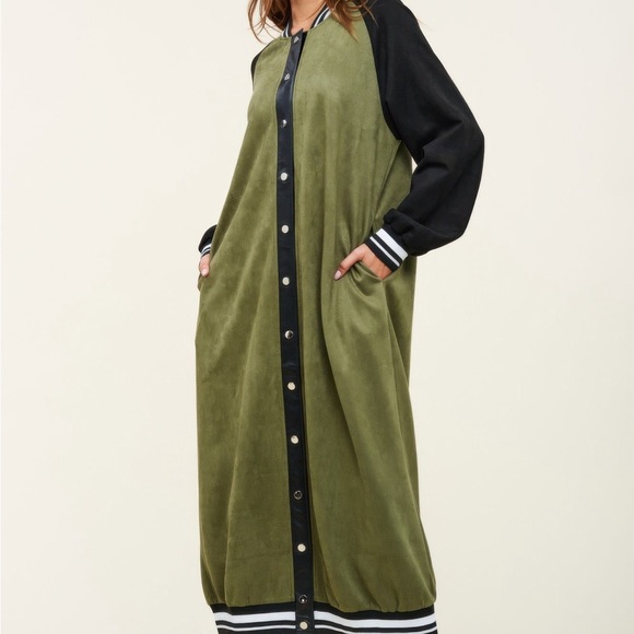 Maxi Faux Suede Jacket - Picture 4 of 7